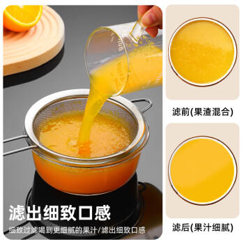 广意 漏勺不锈钢漏网漏勺细网豆浆中药过滤网果汁面粉筛两件GY7832 商品图0