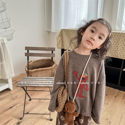 2024秋季童装儿童韩版男童女童秋装长袖T恤卫衣毛衣打底衫 商品图2
