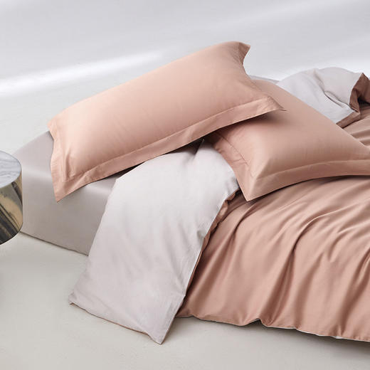 【50支长绒棉贡缎套件】纯色全棉50支长绒棉贡缎套件纯色四件套床 商品图6