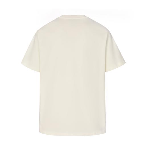 CD 24SS 1947草写植绒印花短袖（米白） 商品图1