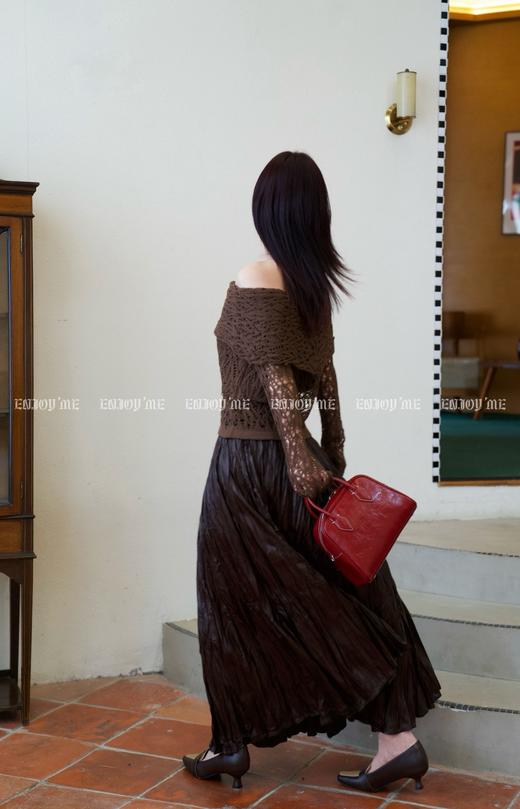 【门店同款】ENJOY常卖时髦感油蜡斜跨大包 159220072 商品图5