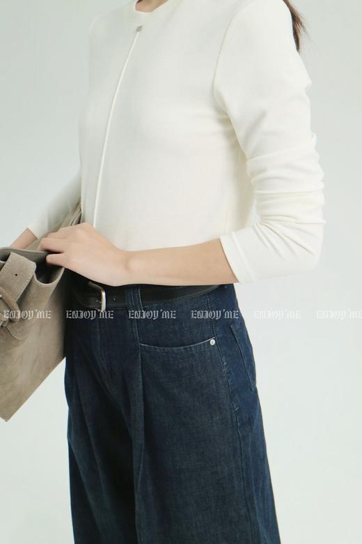 【门店同款】ENJOY秋季高腰阔腿直筒裤 159344551 商品图5
