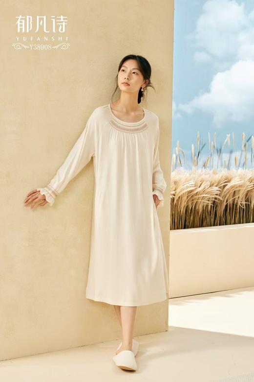 郁凡诗家居睡衣连衣裙牛奶绒Y38908 商品图7