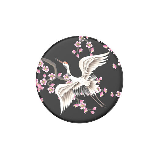 【黑夜浪漫】仙鹤舞 POPGRIP泡泡骚 Graphic平面系列 黑色 动物 国风 商品图1