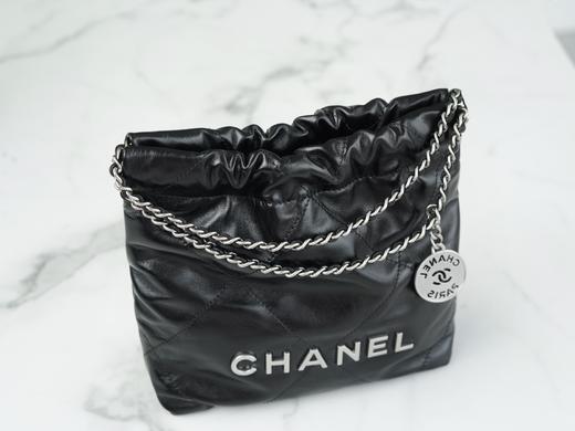 香奶奶Chanel 23S 22Mini bag 黑银 垃圾袋 商品图6