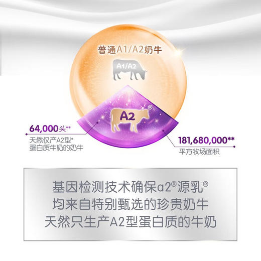 a2至初原装进口婴幼儿配方奶粉中文白金版1-3周岁宝宝适用3段850g 商品图3