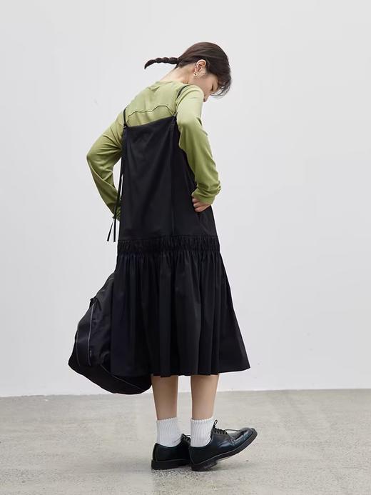 步履不停/4C31146C/吊带抽皱连衣裙 商品图1