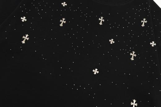 CH克家满天星十字架烫钻水洗做旧复古圆领短袖！ 【男女同款 官网热门爆款｜网红明星同款】 商品图6