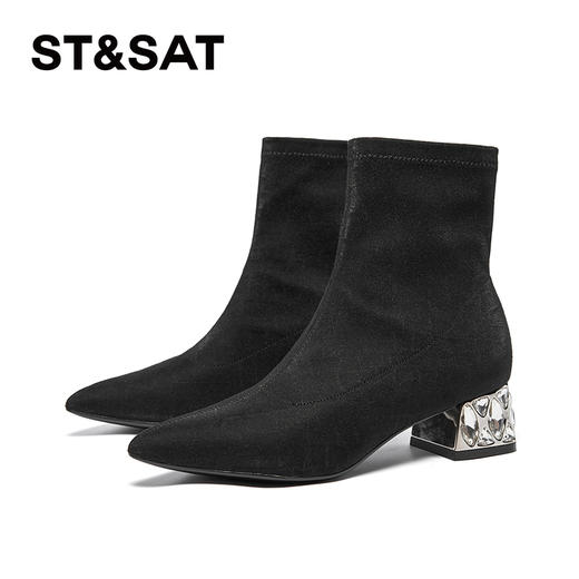 星期六闪耀钻跟显瘦百搭时装靴SSC4116357 商品图5