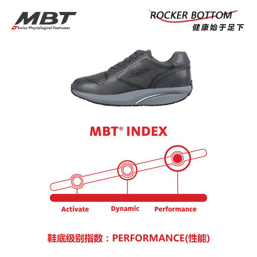 MBT足健康鞋男厚底经典休闲鞋 足弓支撑 减少足跟痛 增高牛皮1997 商品图6