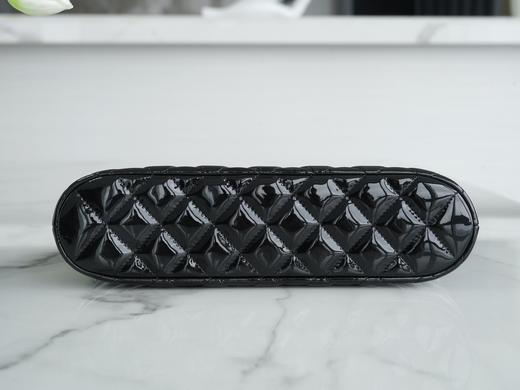 香奶奶  漆皮贝壳包 大号 黑色 商品图6