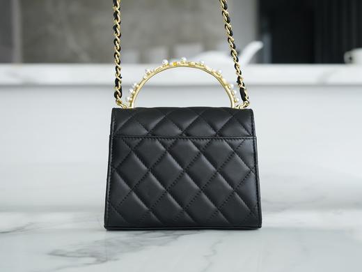 香奶奶23B 秋冬新款 珍珠Kelly手柄链条包 小号 商品图6