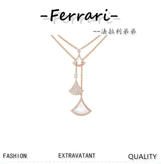 B家 BD099#扇形宝石豪华项链 商品图0