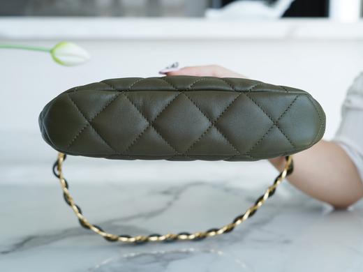 香奶奶  新款 腋下包  正品皮 古巴绿 商品图5