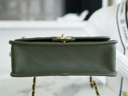 香奶奶 k 邮差豆腐包 大号 橄榄绿 商品图4