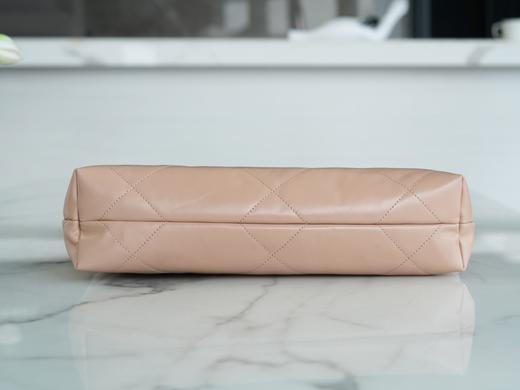 香奶奶 22bag 垃圾袋 手袋 正品尾皮 奶茶杏银扣 小号 商品图5