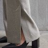 玳莎老钱风直筒西装裤女经典秋季新款简约通勤脚口开衩长裤  EC36306 商品缩略图2
