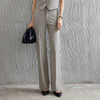 玳莎老钱风直筒西装裤女经典秋季新款简约通勤脚口开衩长裤  EC36306 商品缩略图0