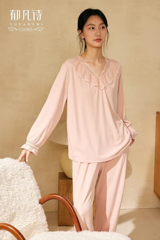 郁凡诗家居睡衣上下套Y38905牛奶绒 商品图3