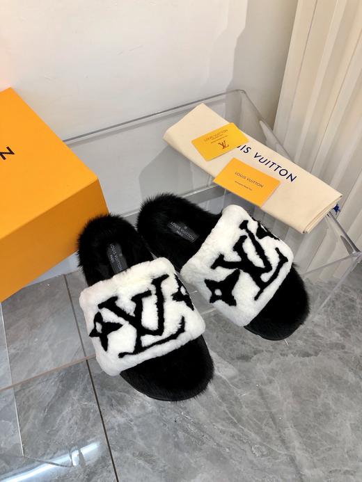 2021水貂毛拖鞋 四色 商品图10