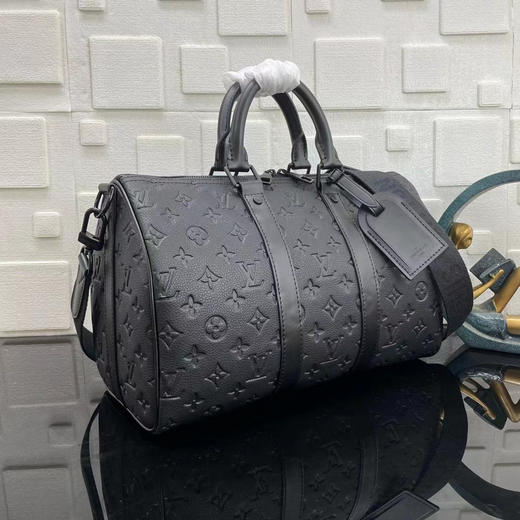 驴家M22765 全皮黑压花 花旅行包35KEEPALL BANDOULIÈRE 35 商品图7