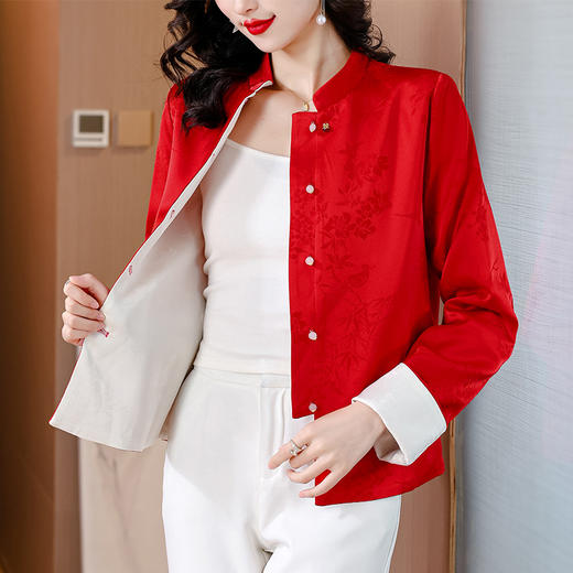 AHM lry6009新中式国风双面穿外套复古小众气质 商品图3