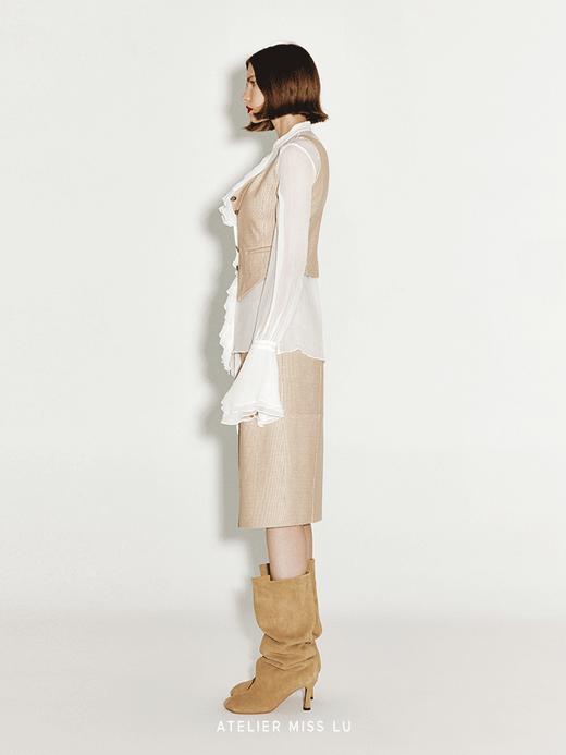 【迷雾】法式羊毛灯芯绒收腰马甲 商品图1