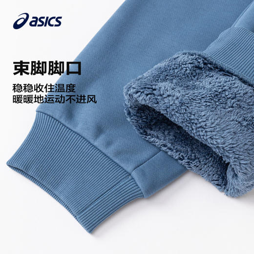 Asics/亚瑟士童装2024年秋冬季新品针织卫裤加绒加厚保暖运动长裤 商品图4