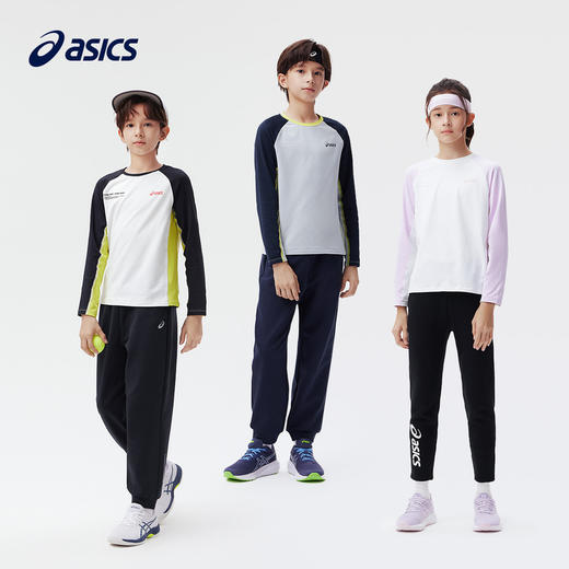 Asics/亚瑟士童装秋冬新款运动长袖T恤吸湿速干圆V领长袖T恤 商品图4