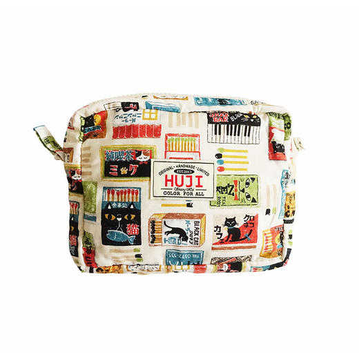 HUJI祤集Motley收纳包插画小猫小猫 商品图5