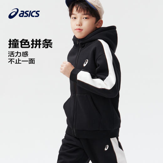 Asics/亚瑟士童装2024年秋冬新品运动保暖外套开衫儿童针织外衣 商品图3