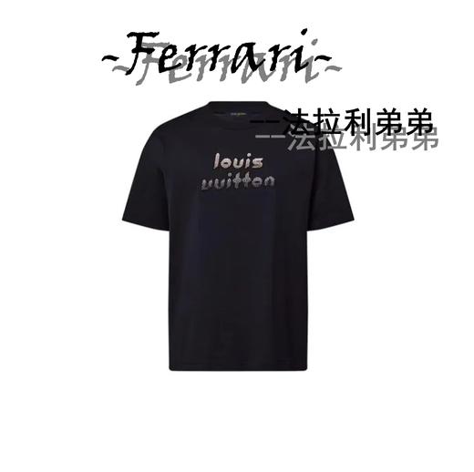 驴家 男女同款logo珠饰刺绣圆领 T恤 商品图0