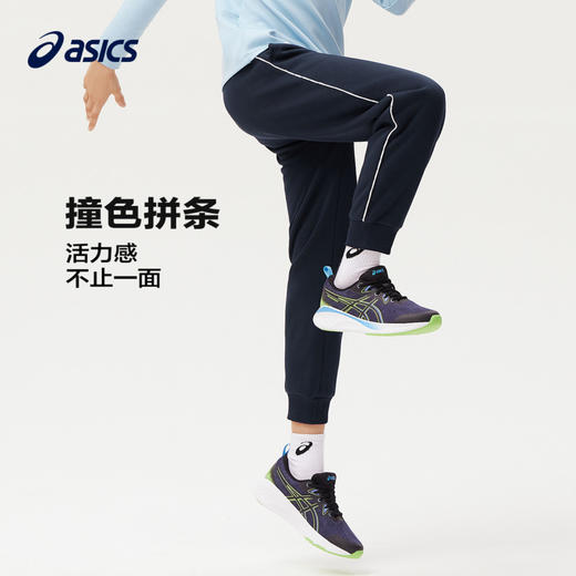 Asics/亚瑟士童装2024年秋冬季新品针织卫裤加绒加厚保暖运动长裤 商品图3