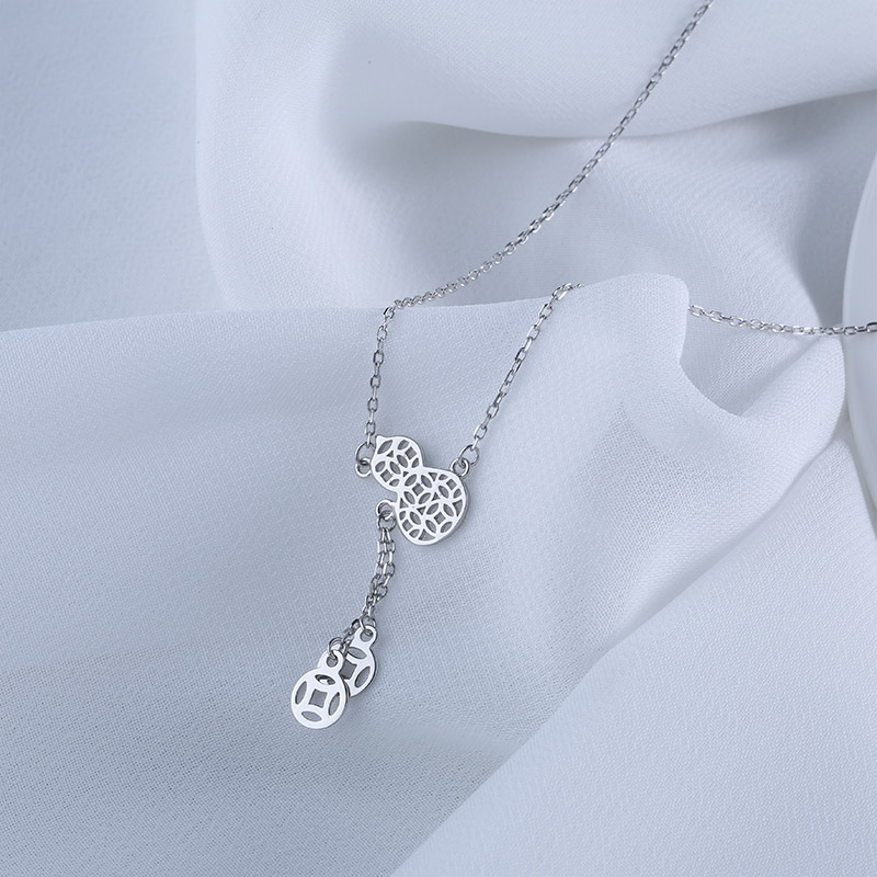 【宏艺珠宝】招财葫芦·银s925项链