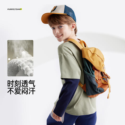 【“主题印花“ 山丘 】儿童空山雨后假两件出游T PQTX2428 商品图2