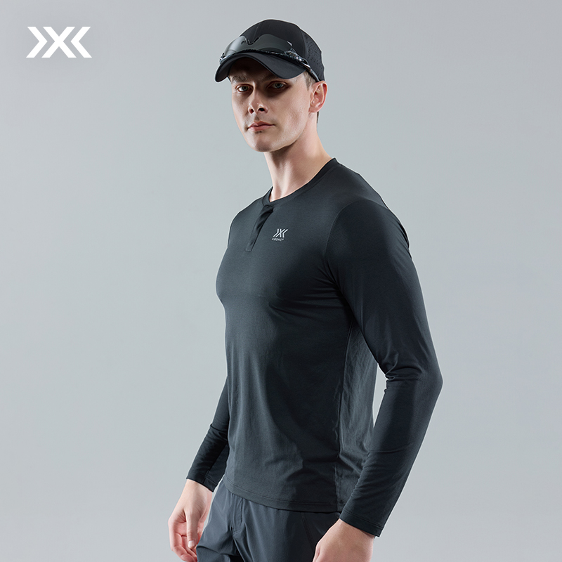 X-BIONIC 旷野风岚亨利领男速干防晒抗菌长袖T恤24889N