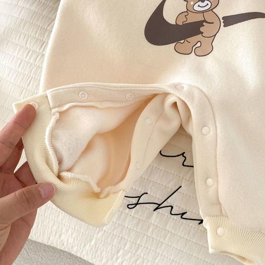 【韩国超萌小熊婴儿连体衣】0-2岁冬季童装宝宝字母哈衣婴儿衣服AL697 商品图3