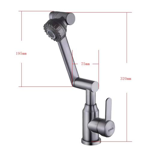 龙头/KP1-20/KP1-20Q/面盆混合/不锈钢/招财猫 商品图1