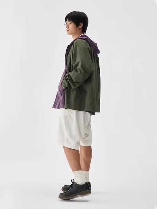 步履不停/4B23106C/纯棉宽松无领开衫长袖外套 商品图1