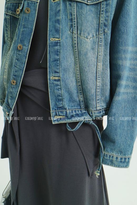 【门店同款】ENJOY秋季less is more港风抽绳牛仔外套 159204689 商品图2