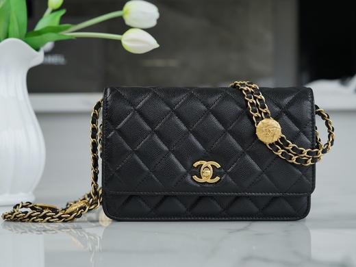 香奶奶Chanel 22A 高级手工坊金币WOC 正品皮 商品图9