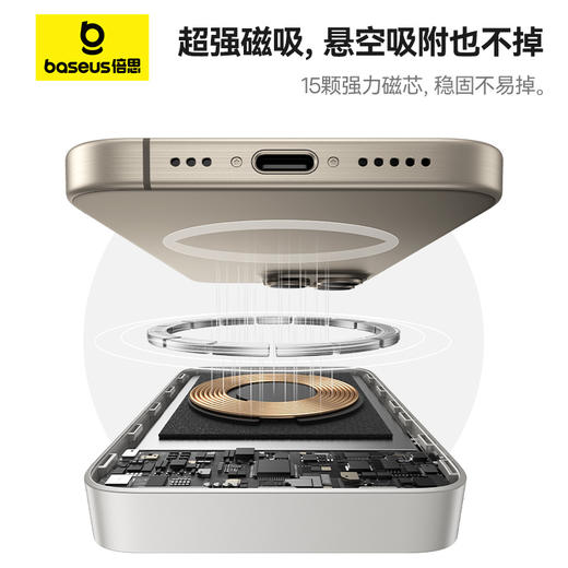 倍思 磁吸旋转支架 移动电源 10000mAh 30W 商品图3