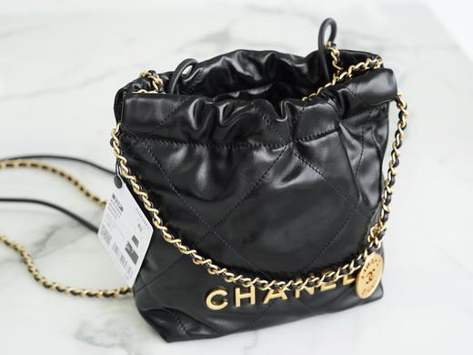 香奶奶Chanel 23S 22Mini bag 黑金 垃圾袋 商品图2