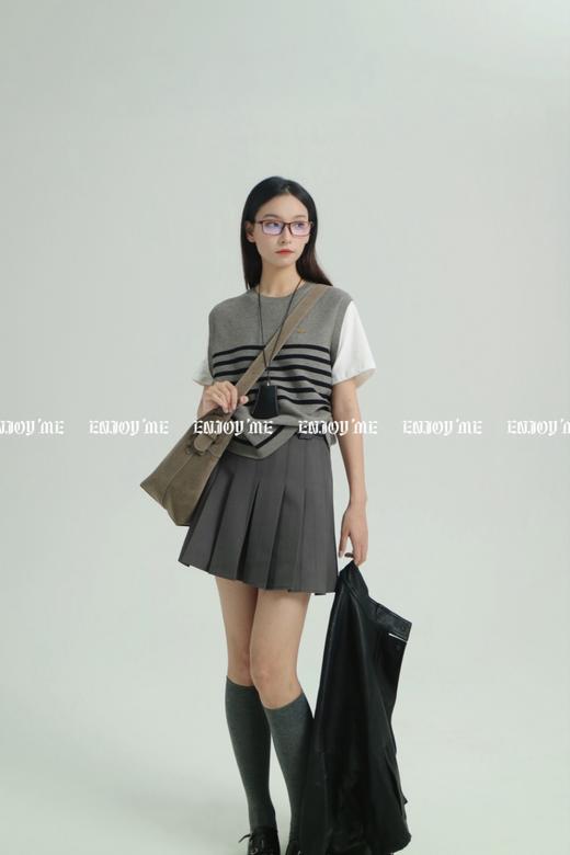 【门店同款】ENJOY秋季less is moreA字百褶短半裙 159201681 商品图7