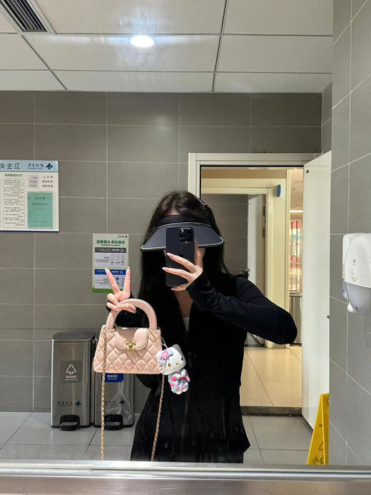 好评=香奶奶Kelly手柄包 浅粉色 商品图7