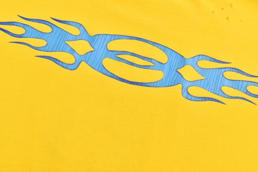 BLCG 火焰双环裂纹印花短袖（黄色） 商品图6
