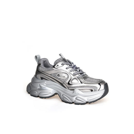 豪麟名鞋奥莱迪嘉女鞋时尚老爹鞋牛皮革/织物DJYSO42WX204枪色  原价1660元 商品图0