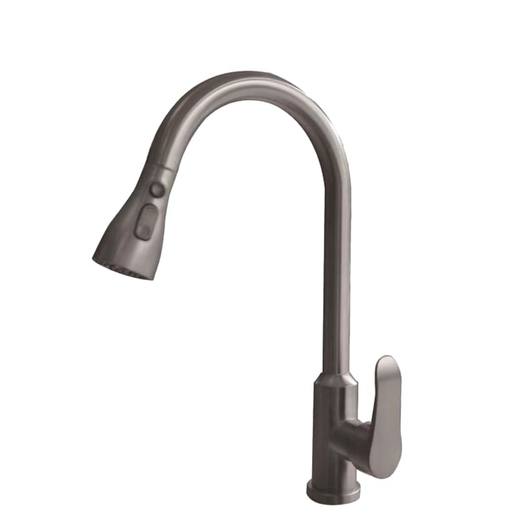 龙头/KF1-07Q/厨房混合/不锈钢/枪灰（抽拉） 商品图0