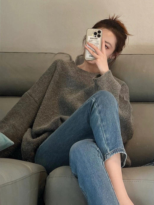 上团爆卖1W+🔥王者回归😎【小直筒法棍裤👖】单里加绒任选❗360度弹✨ 自在不紧绷❤️️自带美腿滤镜，巨巨巨显腿直❗最 商品图3