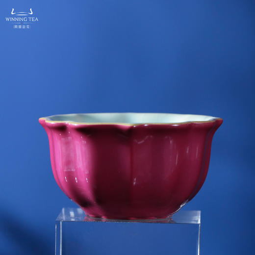 问鼎汝瓷鼎峰系列辛丑胭脂红宝相杯（缺货） 商品图0